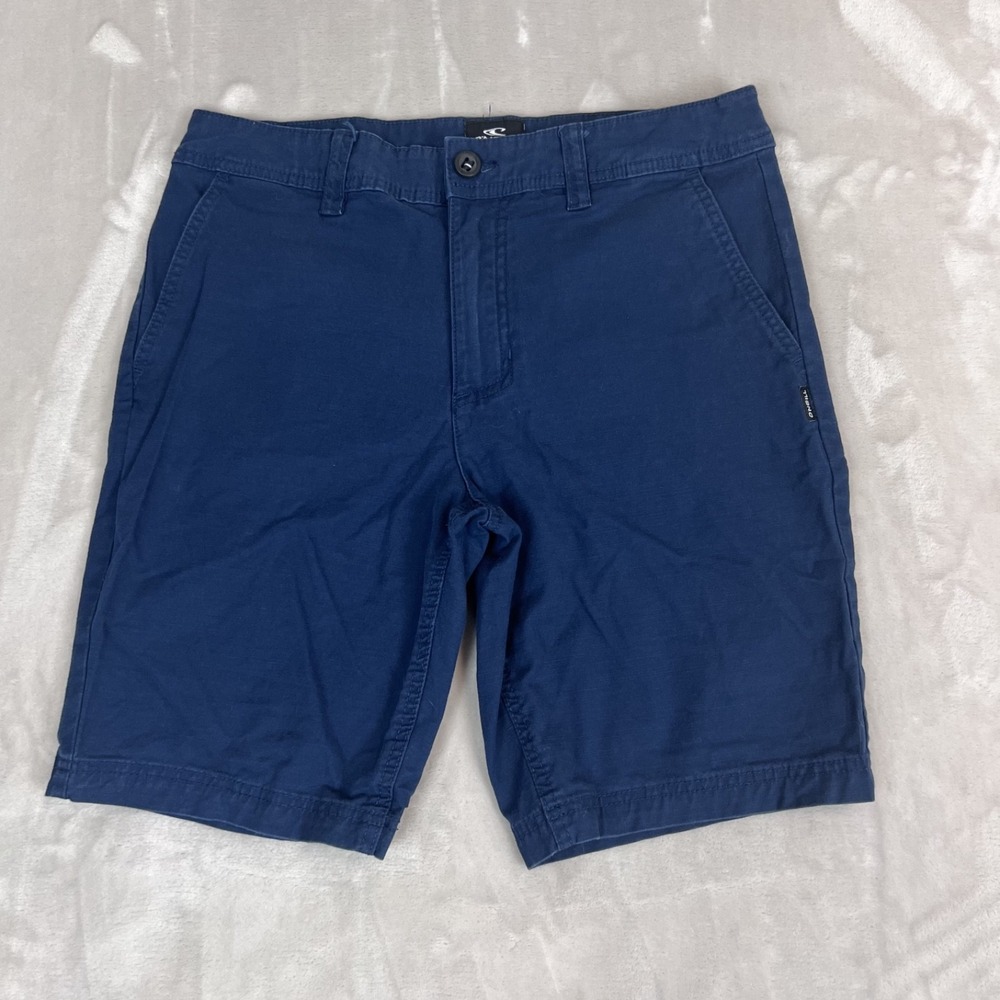 Oneill Shorts Mens 32 Blue Standard Fit Chino‎ Skater Casual Grunge Stretch